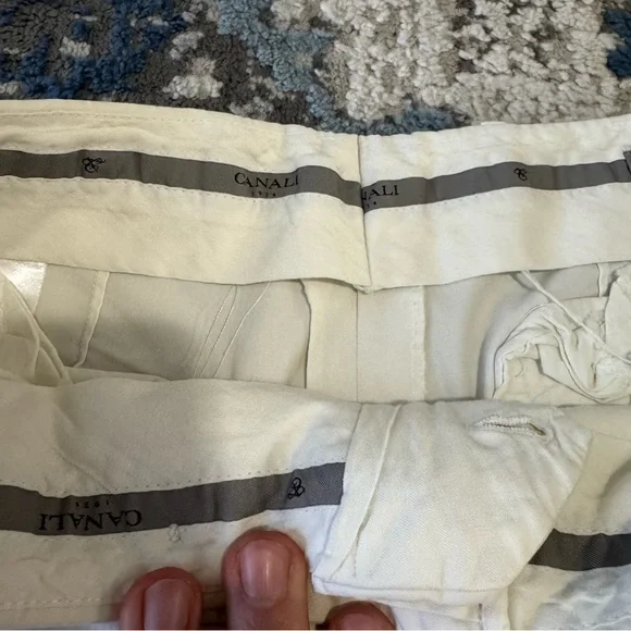 Canali Cream Chinos for Men